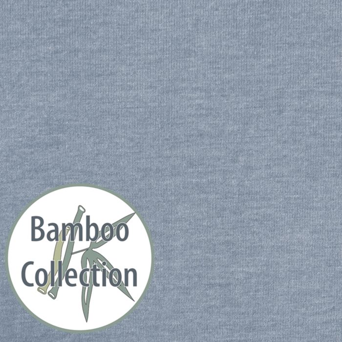 Bezug für Das Kinderkopfkissen, Dessin 154 "Melange Blau-grau" Bamboo Collection