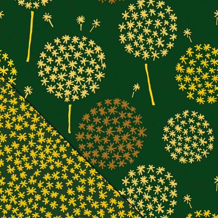 Bezug für das Original Theraline Dessin 164 "Pusteblume dunkelgrün"