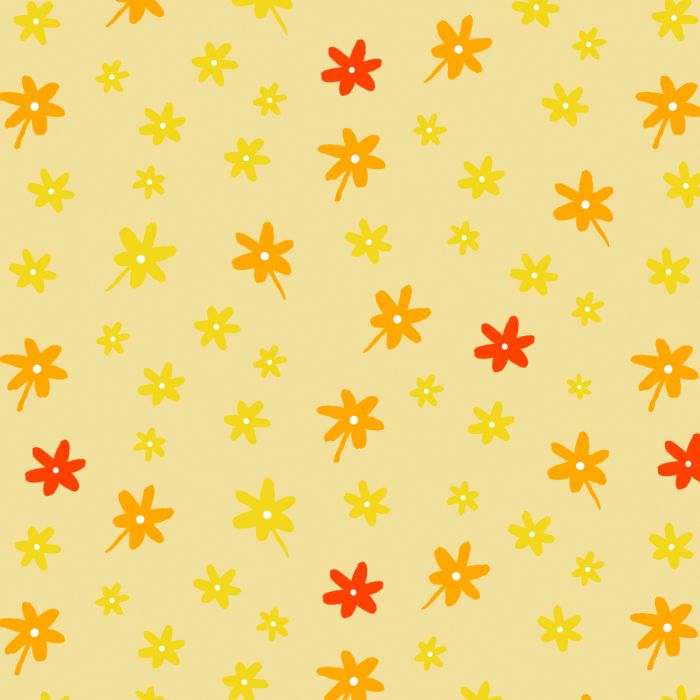 Bezug für Kinästhetikrolle klein Dessin 41 "Blümchen Gelb"