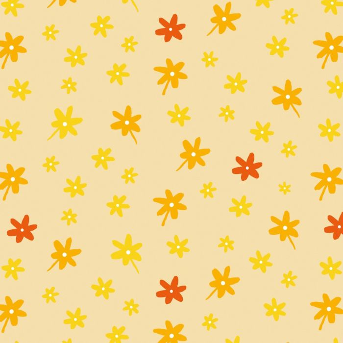 Bezug für das Komfort Dessin 41 "Blümchen gelb"