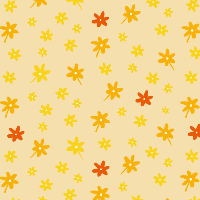 Bezug für Universalkissen XS Dessin 41 "Blümchen Gelb"