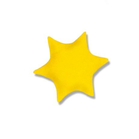 Kirschkernkissen Stern Dessin 21 "Uni Sonnengelb"