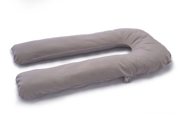 Soul Pillow "U" groß inkl. Dessin 129 "Uni grau" 