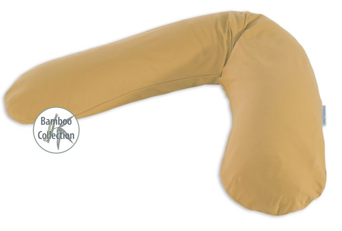 Das Original Theraline Schwangerschafts- und Stillkissen | Bamboo Collection | 147 Bernstein