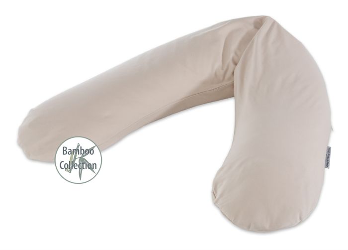Das Original Theraline Schwangerschafts- und Stillkissen | Bamboo Collection | 167 Kieselgrau