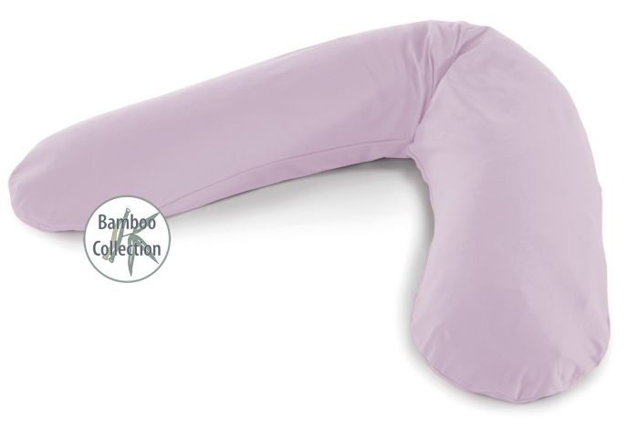 Das Original Theraline Schwangerschafts- und Stillkissen | Bamboo Collection | 189 Lavendel