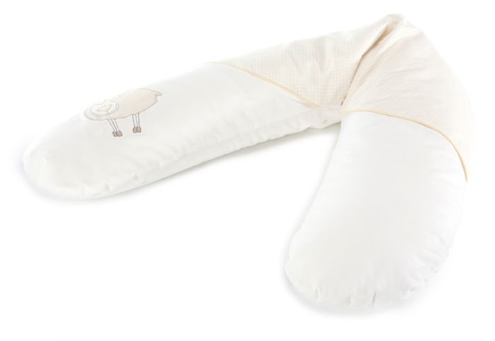 Das Original Theraline Schwangerschafts- und Stillkissen | Applikationen | 31 Schaf beige