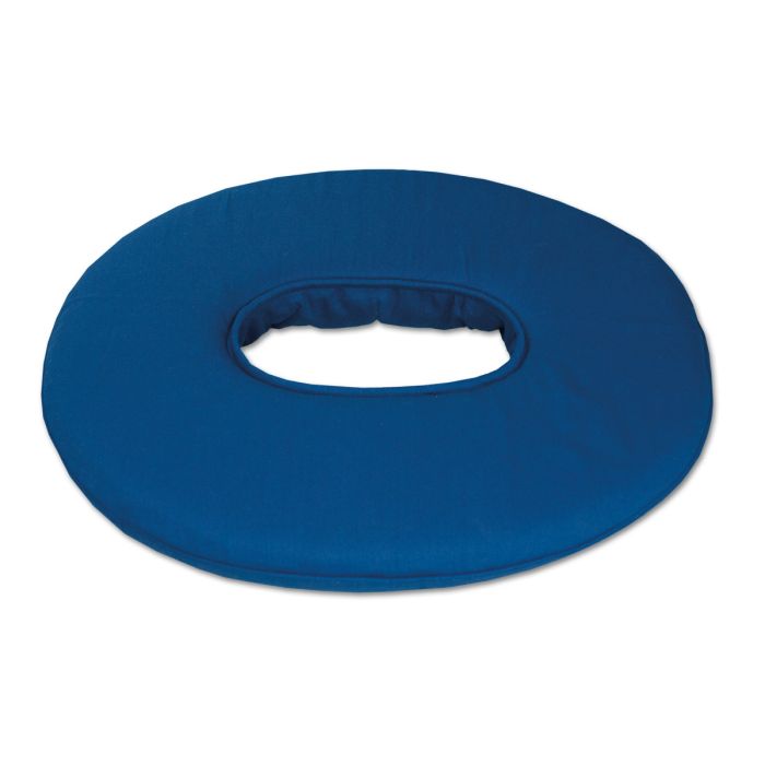 Sitzring & Steißbeinkissen zur Freilagerung, Bezug aus 100% Baumwolle, Blau