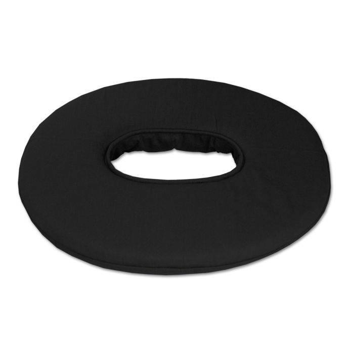 Sitzring & Steißbeinkissen zur Freilagerung, Bezug aus 100% Baumwolle, Schwarz
